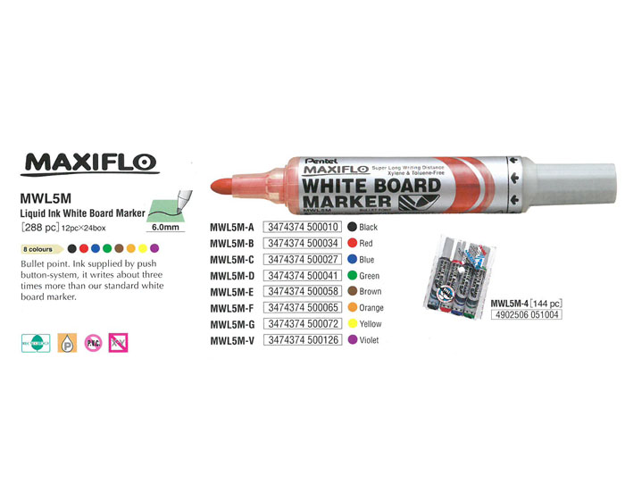 Pentel MWL5M ���w�ժO�� 6.0mm